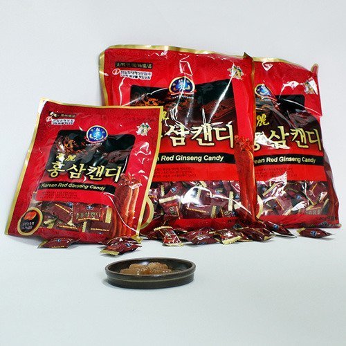 Koreaanse Premium Red Ginseng Candy (200gx3packs) 600g - Strong Red Ginseng Taste. Help met Sore Throat, Hoesten, Ademverfrisser