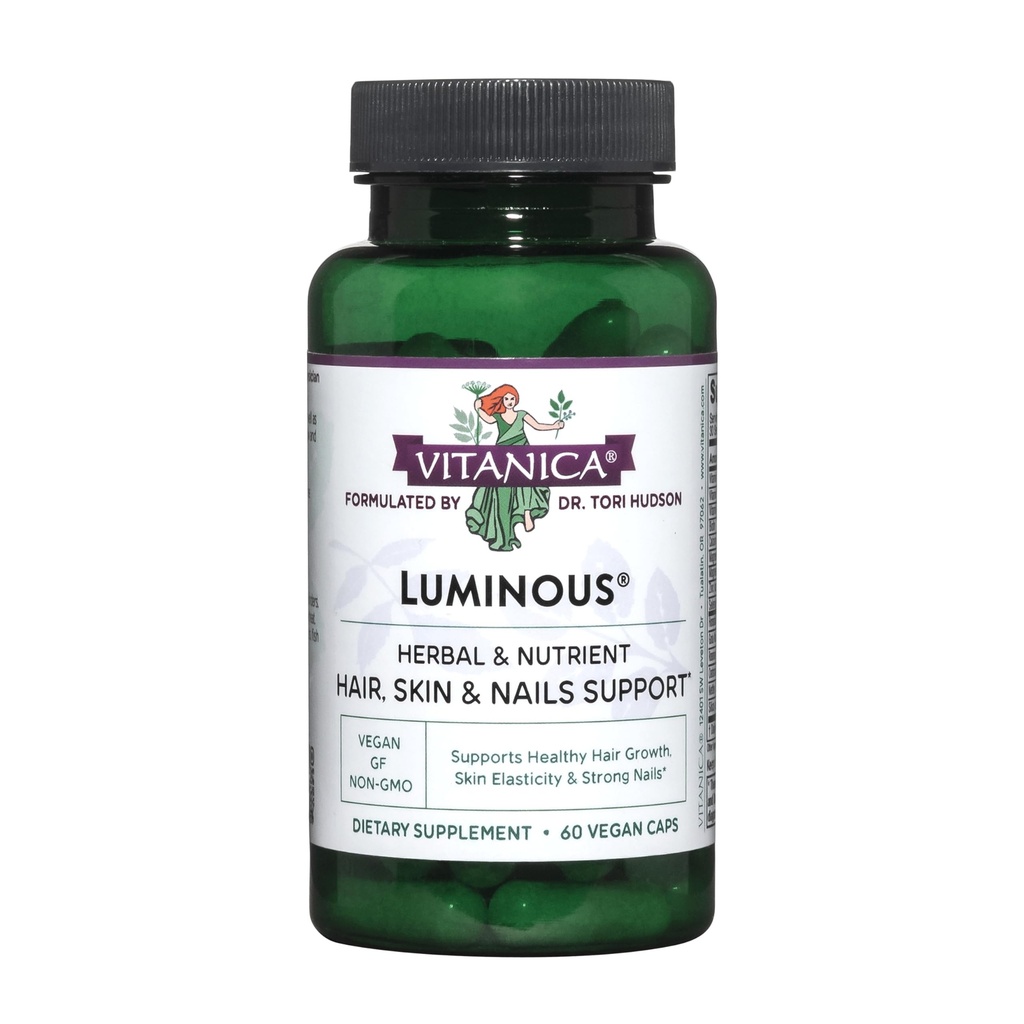 Vitanica, Luminous, Haar, Huid en Nagel Ondersteuning, Vegan, 60 Capsules