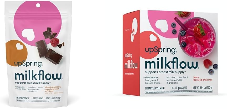 UpSpring Milkflow, Borstvoeding Supplement met Fenegriek & Gezegend Thistle