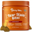 Zesty Paws Tear Stain Support Zachte Kauwen voor honden - voor oogvochtigheid + zicht en immuunondersteuning - Functionele supplementen met visolie, luteïne, cranberry & vitamine C - Kip smaak - 90 ct