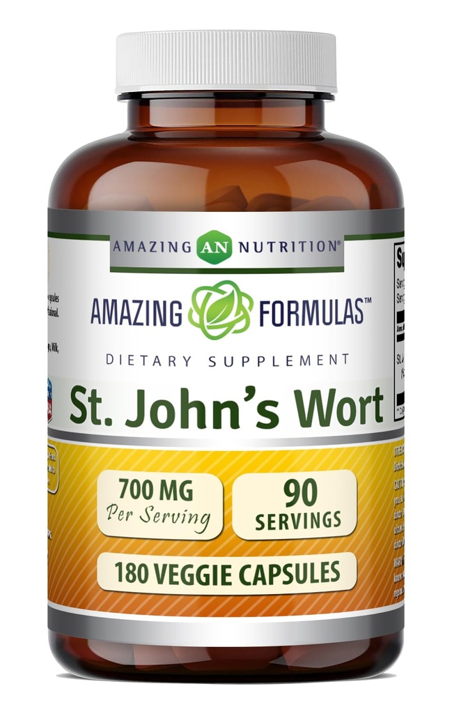Verbazingwekkende Formules St. John's Wort Supplement (Hypericum Perforatum Extract) 
