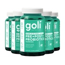 Goli Nutritional Supplement, Pre+Post+Probiotics Gummy - 300 Count - 's werelds eerste 3-in-1 Glutenvrij, Veganistisch, Non-GMO, en Gelatine-vrij.