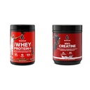 Six Star Elite Series 100% Whey Protein Plus Triple Chocolate 1.8lbs and 100% Creatine Monohydrate Powder Unflavored 60 Servings