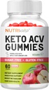Keto ACV Gummies Advanced Weight Loss & Rapid Belly Fat Burn - Sugar-Free Gluten Free Super Apple Cider Vinegar Diet Supplement for Men Women (1200MG)