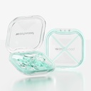 Kleine pil Box, schattige pil geval voor portemonnee zak, reis pil Organizer, dagelijkse pil container pil houder voor medicatie, vitamines, visolie, supplementen (Groen)
