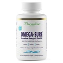Paradise Kruiden Omega-Sure, Omega-3 Concentraat, Premium Visolie, DHA, EPA, Veganistisch, Niet GGO, Glutenvrij, 60 Graaf Vegetarische Softgels