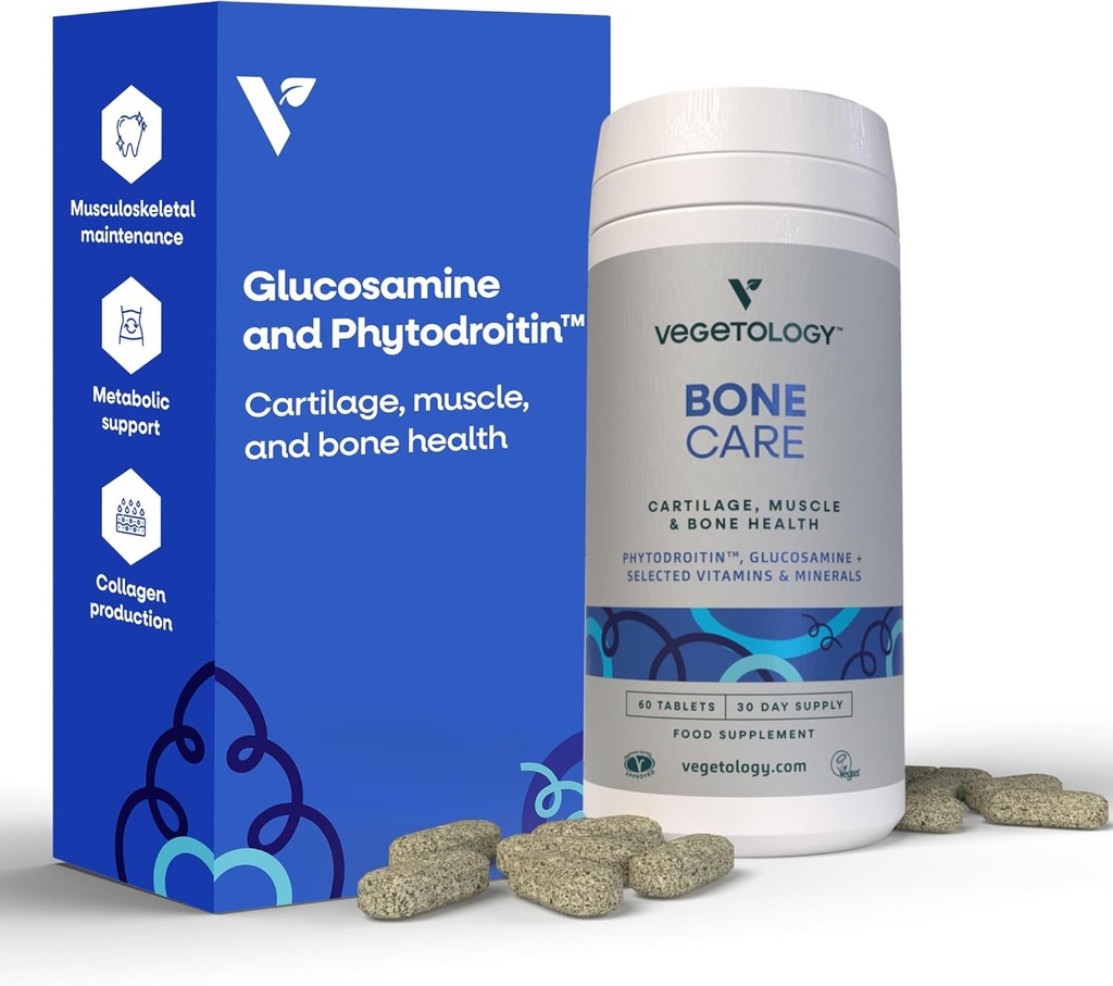 Bone Care Bone Health Supplementen - Phytodroitine, Glucosamine, Vitamine D3 K2 & Calcium Supplement 