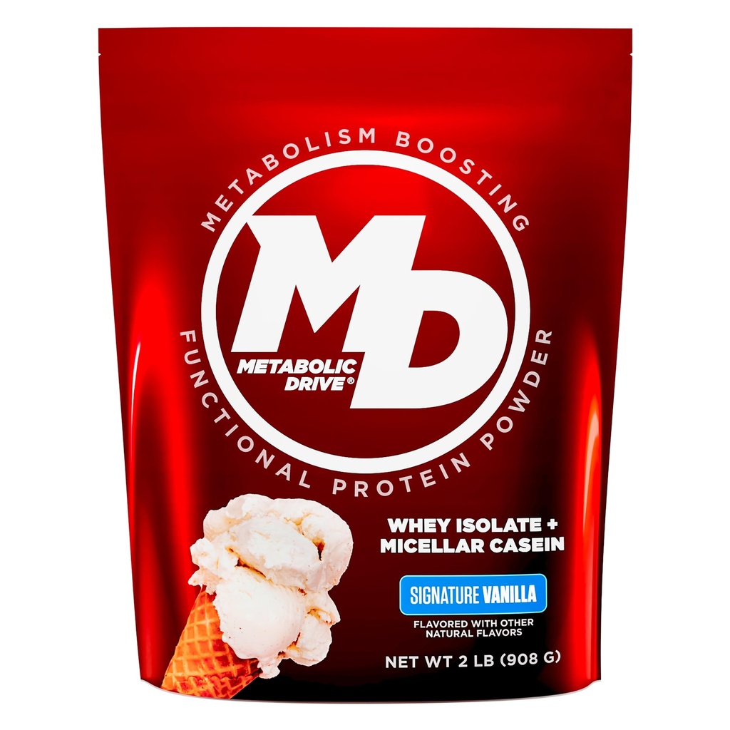Biotest Metabolic Drive Protein - Low-Carb Flavor-Bomb, 20 Servers - Wei Isolaat + Micellar Caseïne - Handtekening Vanille