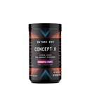 BEYOND RAW Concept X, klinisch gedoseerd pre-workout poeder, bevat cafeïne, L-Citrulline, Creatine, en Beta-Alanine, Sweet & Tart smaak, 20 porties