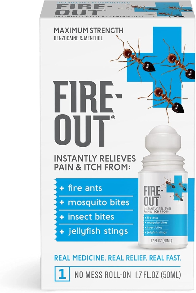 Instant First Aid pijn verlichting van brand Ant Stings en Bug Bites, 1,7 Ounce Roll-On
