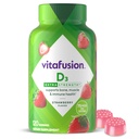 vitafusie Extra sterkte Vitamine D3 Gummy, Aardbei Flavored Bone en Immuun Systeem Ondersteuning (1) 120 Tellen