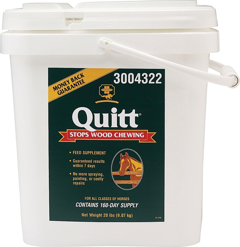 Farnam Quitt hout kauwen supplement voor paarden, 20-pond