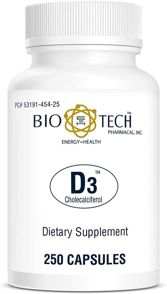 Bio-Tech Pharmacal Vitamine D3 (D3 1k IE, 250 telling)
