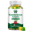 Magnesium Glycinate Gummy's voor volwassenen - Suikervrij Magnesium Kalium Supplement voor Kalm Mood, Muscle, Bone & Energy Support, 80 Gummies