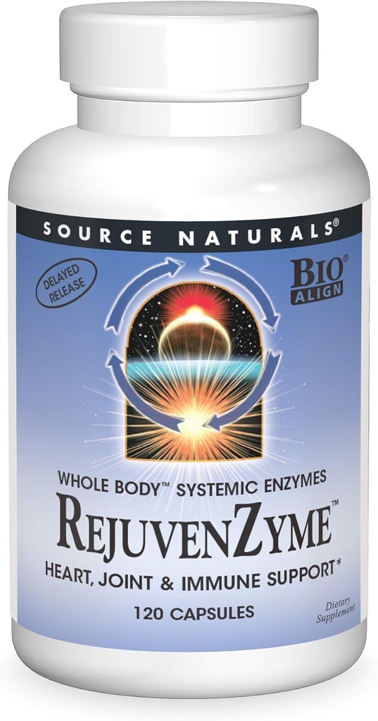 Bron Naturals RejuvenZyme - voor hart, gewrichts- en immuunondersteuning - 120 capsules