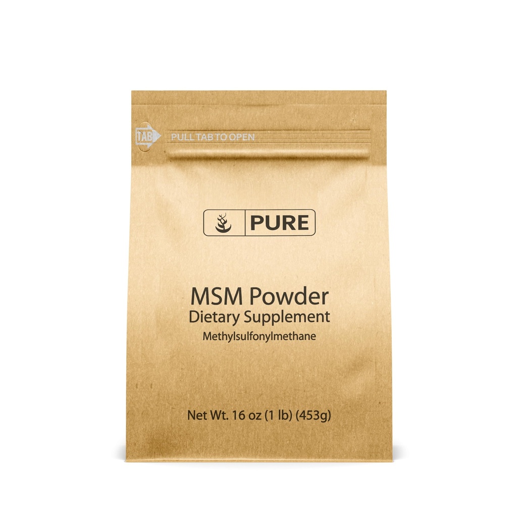 PURE ORIGINEEL INGREDIËNTEN Methylsulfonylmethaan (1lb) MSM, natuurlijk zwavelzuur Dieetsupplement