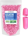 XPRS Nutra Maat 2 Lege capsules - 500 Telle Lege Gelatine Capsules - Pillen DIY Capsule Vulling - Pure Bovine Pill Gel Caps for Do-It-Yourself Supplements (Roze)