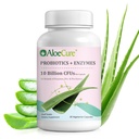 AloëCure Daily Probiotica 10 miljard CFU voor Digestieve Ondersteuning 8 Strains, 6 Prebiotica & Enzymen - Digestief Supplement met Bromelain voor vrouwen & Mannen - Gut Support, Digestieve Relief, 30 Caps