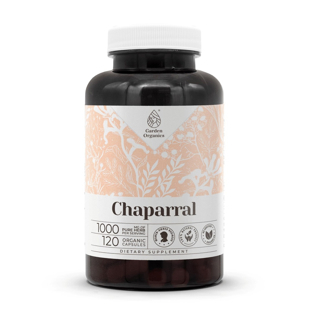 Chaparral 120 Capsules | High-Potency Herbal Dietary Supplements | Made with Vegetable Capsules and Chaparral (Larrea tridentata) Dried Leaf and Flower (120 Count)