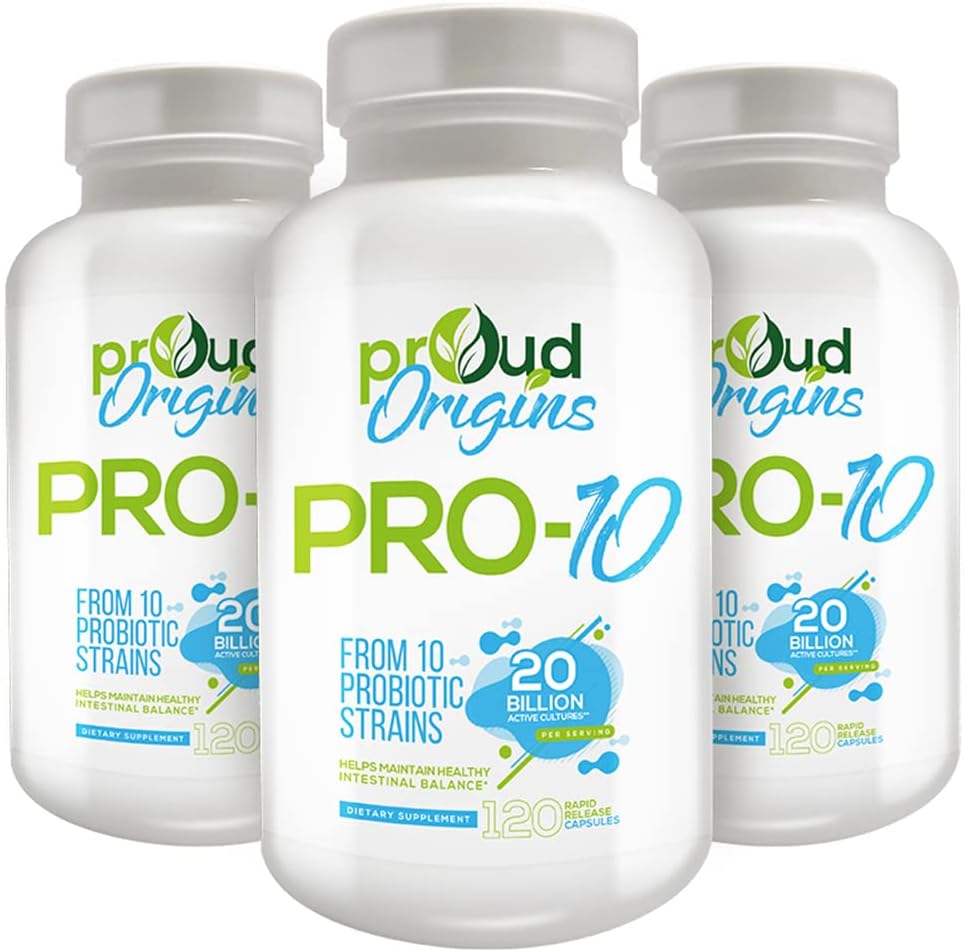 Pro-10, Probiotic 20 Miljard, 120 Capsules, Verpakking van 3