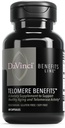 DAVINCI Labs Telomere Voordelen - Dieetsupplement ter ondersteuning van gezonde veroudering, antioxidant niveaus, geheugen en Telomerase activiteit* - met Astragalus Root Extract - Glutenvrije - 60 plantaardige capsules