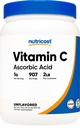Nutricost Ascorbinezuurpoeder (Vitamine C) 2 LBS - Glutenvrij, niet-GMO
