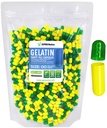 XPRS Nutra Formaat 00 Lege capsules - 1000 Telle Lege Gelatine Capsules - Pillen DIY Capsule Vulling - Vulbare pil Gel Caps voor Do-It-Yourself Supplements (Groen/Geel)