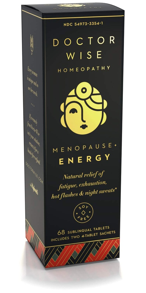 Hyland's Menopauze Natuurlijke Homeopathische Verlichting van vermoeidheid, Uitputting, Hot Flashes en Nacht Sweats, Doctor Wise Menopauze Energie, 68 Snel oplossende tabletten