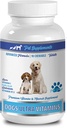 Hondenoogsupplement - Honden Ultra Vitaminen - Mineralen - Essentiële KERNTEN - Premium en Natuurlijke - Hondencalciumsupplementen - 1 Fles (90 Kauwen)