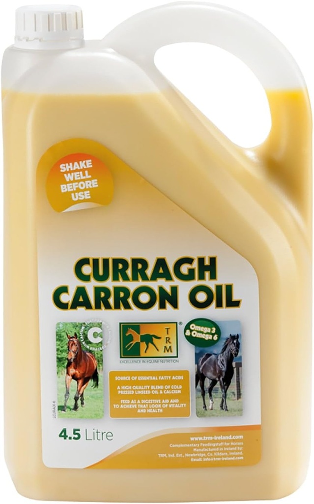 TRM Curragh Carron Vlaszaadolie Digestief Horse Supplement for a Shiny Coat 