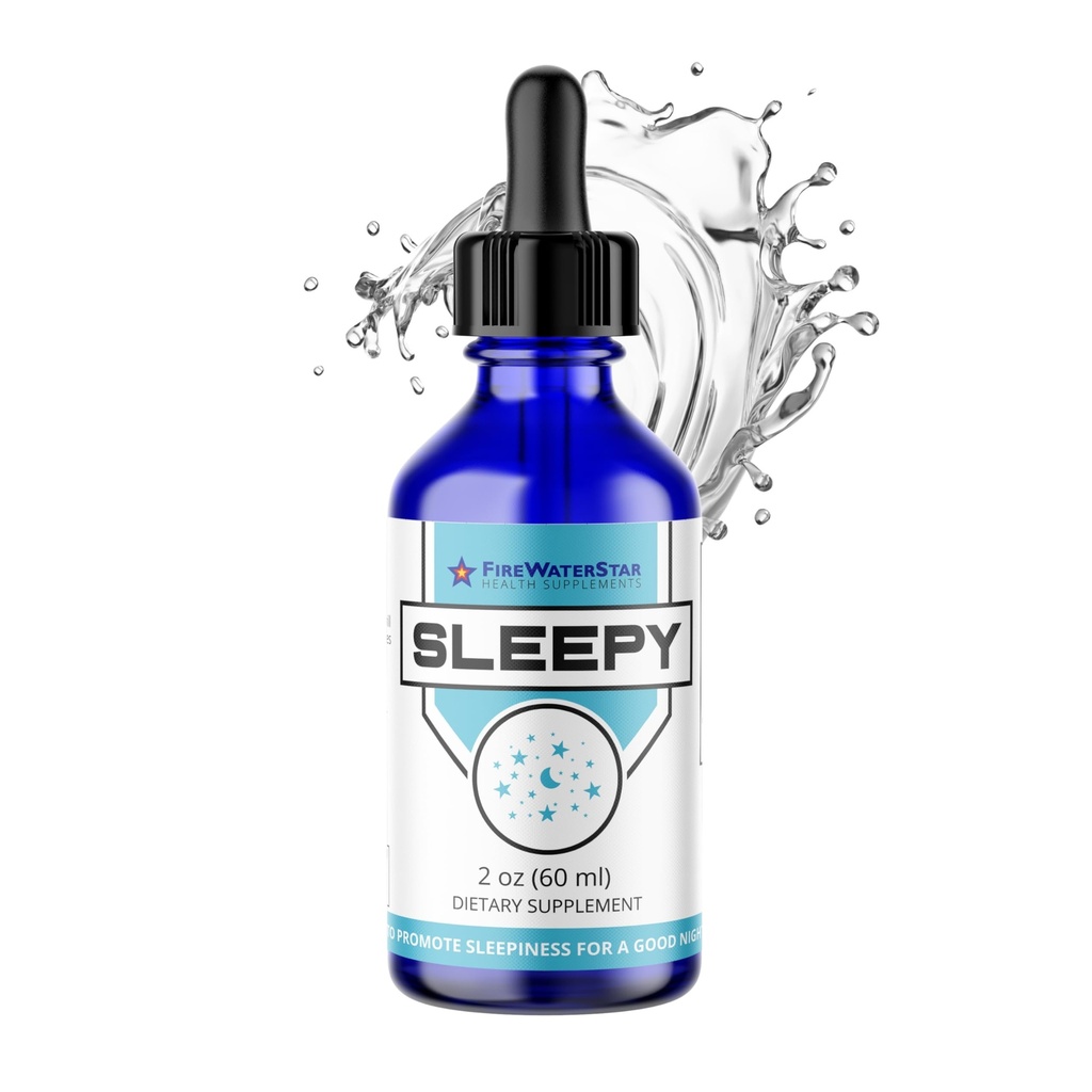 FWS Sleepy - Liquid Melatonine met Magnesium, L-Theanine - Natuurlijke slaaphulp - Snelle acting Liquid Drops - Helpt je om te slapen en te blijven slapen voor een goede nachtrust - Volwassenen, tieners, kinderen