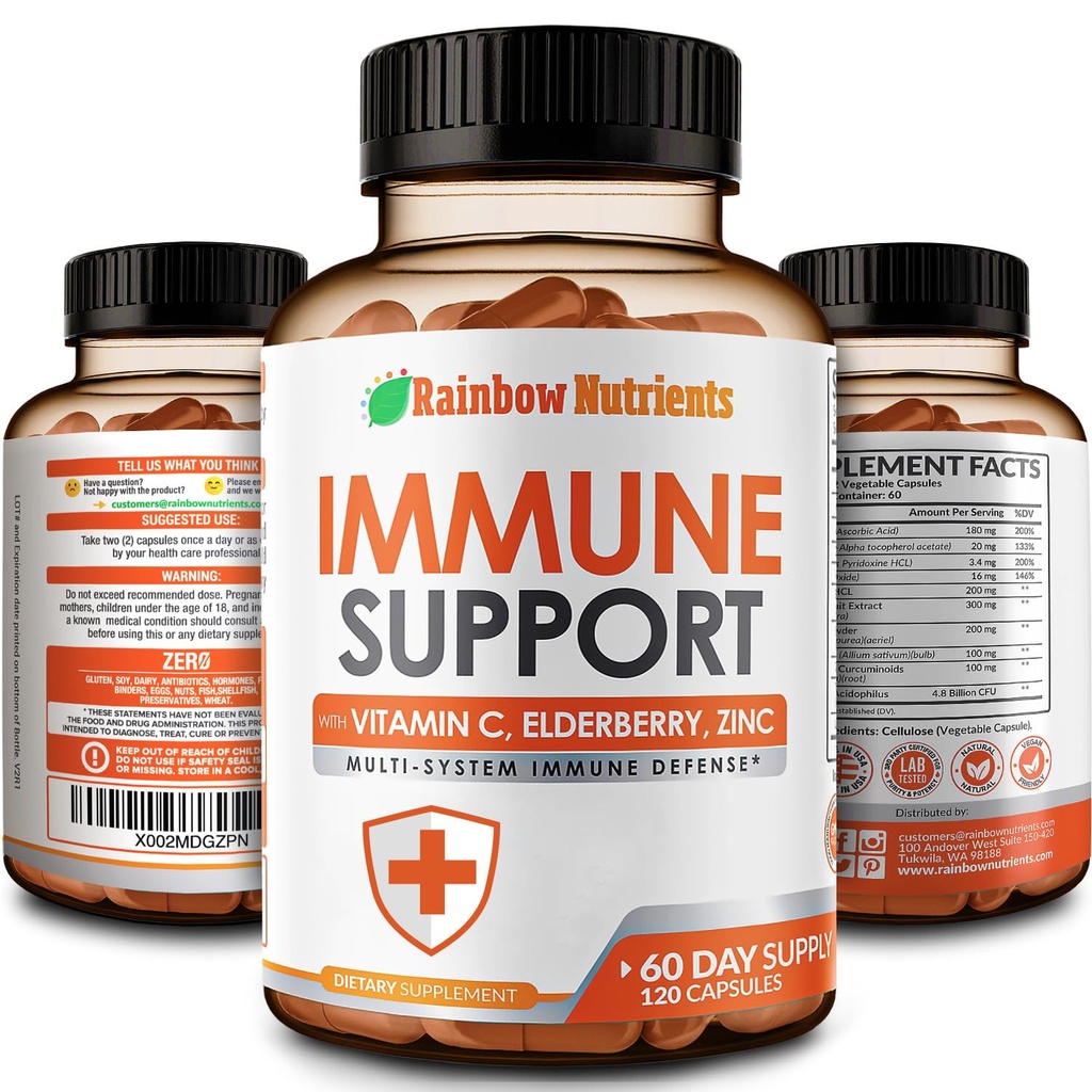10 in 1 Immune Support Supplement (Geen Fillers) 