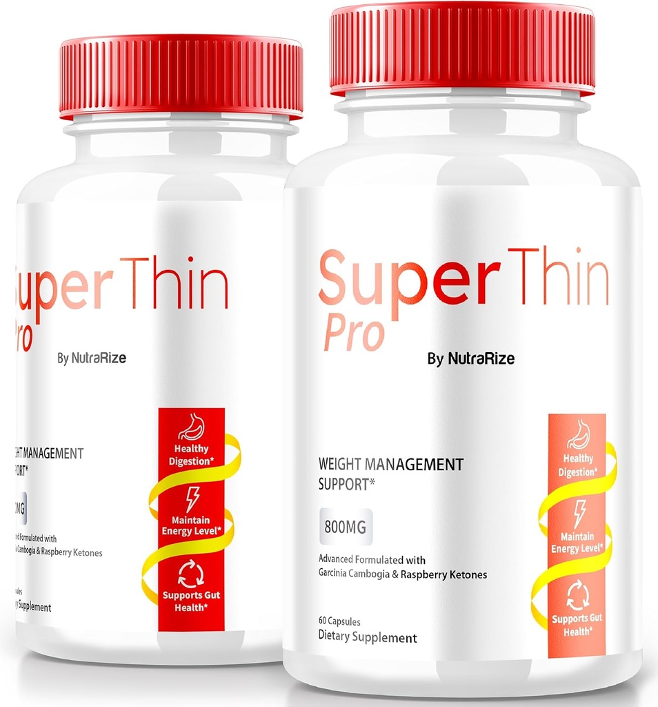 (2 Pack) Super Thin Pro Pillen, Super Thin Pro gewichtsverlies & Balanced Nutrition, Officiële Keto Formule, Natuurlijke Supplement om uw lichaam en algehele gezondheid te transformeren, Super ThinPro Review (120 Capsules)