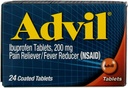Advil Ibuprofen Pain Reliver/Fever Reducer, 200 mg gecoate tabletten - 24 st., Verpakking van 2