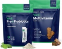 Eerlijke Paws Probiotica voor honden en honden Multivitamine - Glucosamine Chondroitin voor gezamenlijke gezondheid - Allergieën, Immuniteit, Gut Health - Digestief en huid & Coat ondersteuning