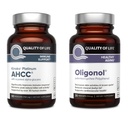 Kwaliteit van het leven Kinoko Platinum AHCC 750 mg en Oligonol Lychee Extract - voor Immune Support, gezonde veroudering