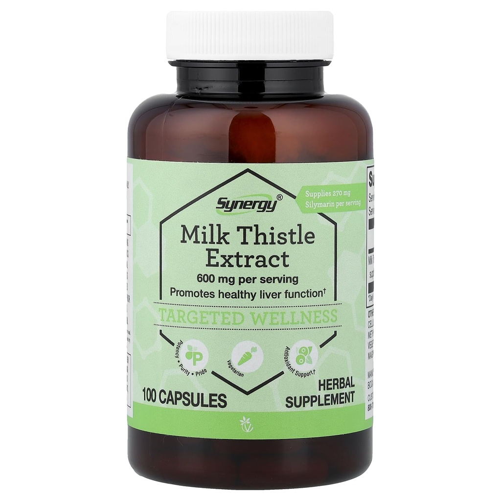 Vitacost Milk Thistle Extract - genormaliseerd - 600 mg per portie - 100 capsules