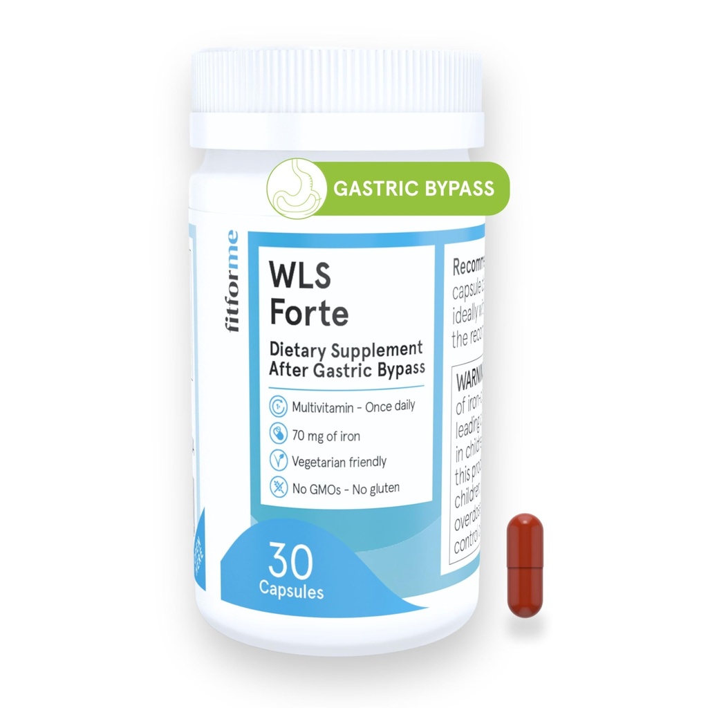 FitForMe Bariatrische Multivitamine met ijzer, op maat gemaakt voor Gastric Bypass Surgery 