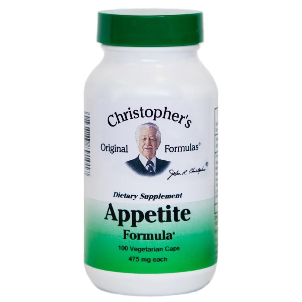 Christopher's Originele Formules Appetite Formula - 100 Capsules, Natuurlijke Kruiden Blend voor eetlust en spijsverteringsbalans