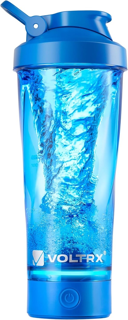 VOLTRX Premium elektrische Protein Shaker Fles, gemaakt met Tritan - BPA Gratis - 24 oz Vortex Portable Mixer Cup/USB C Oplaadbare Shaker Cups voor eiwitshakes