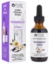 Pure Inventions Tranquility - Ondersteunt ontspanning - Vanille en kamille - Water Infusiedruppels - Geen Suiker, Calorieën, of kunstmatige zoetstoffen - 60 porties - 2oz