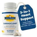CardioClear7 - Co-enzym Q10 (CoQ10) 100mg en PQQ 10mg Heart Health Supplement met Shilajit - Ondersteunt Circulatie, Cellulaire Energie & Cardiovasculaire Gezondheid - 30 Capsules
