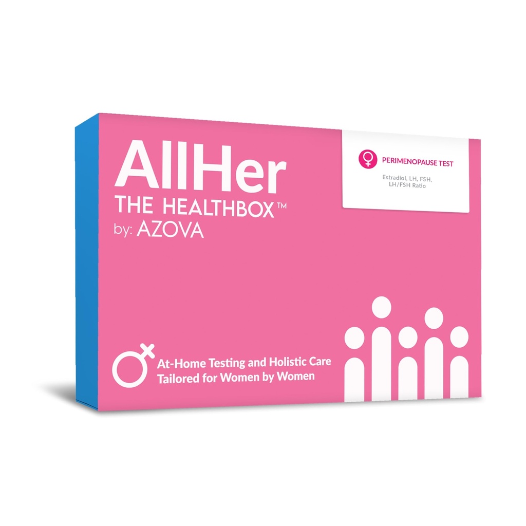 AllHer Perimenopause Test Kit | at-Home Women Hormone Test | Fast with Accurate Results | Early Peri Menopause Testing indcator with Detailed Report | CLIA-Certified | All Her | FSA HSA Eligible