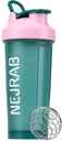 Protein Shaker Bottle - Sports Blender Bottles for Protein Mixes and Shakes - 28 Oz, Leak-Proof, shaker cups voor eiwitshakes, Pre-workout (Groen), Medium, NJB 28-Oz