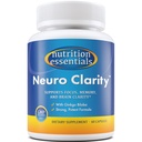 Voeding Essentials Nootrope Hersenen Ondersteuning Supplement - Cafeïnevrije Capsules die het brein ondersteunen - Hersenen ondersteuning Pillen met St. John's Wort en Ginkgo Biloba