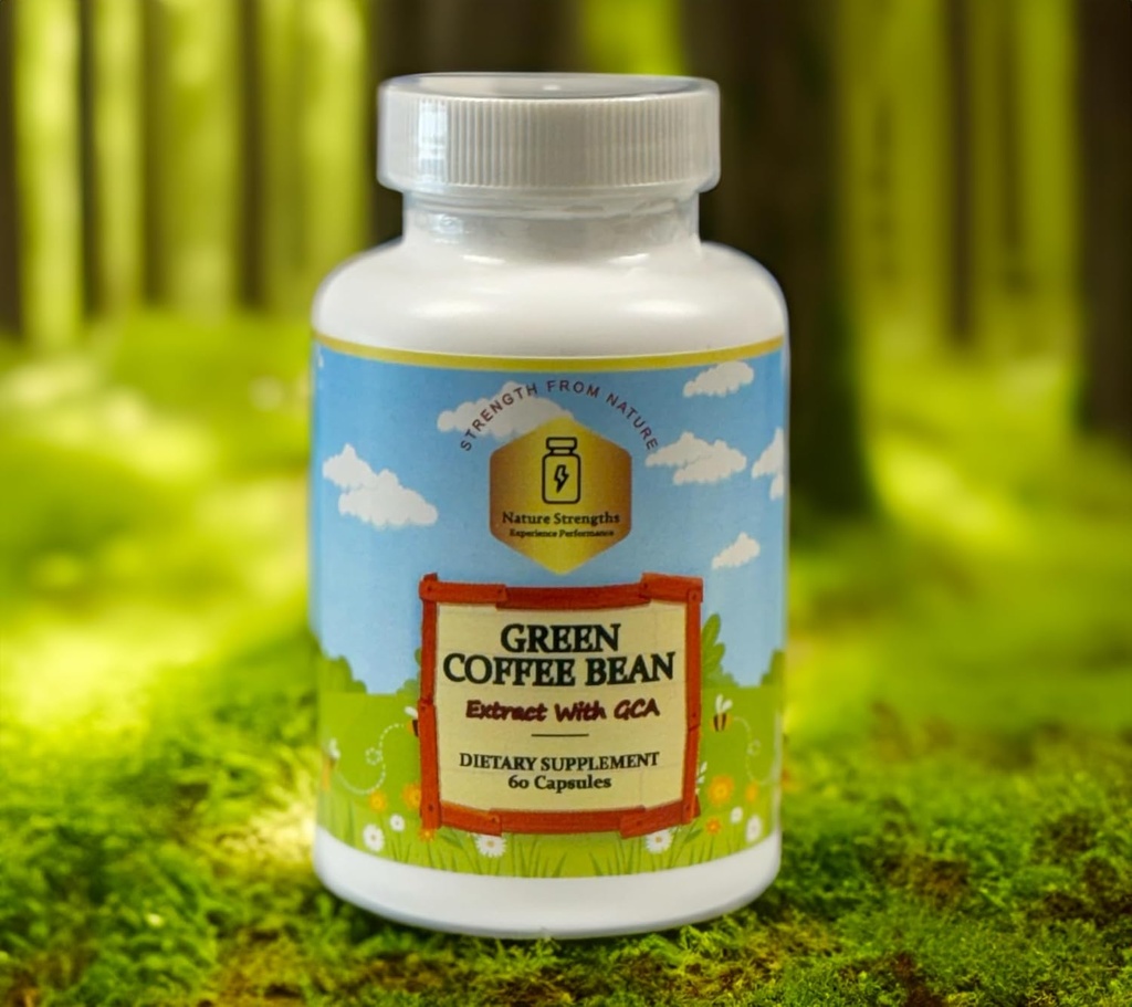 Premium Green Coffee Bean Extract met 50% GCA - 800mg per portie, Natuurlijke Antioxidant Ondersteuning - 60 Veggie Capsules - Made in FDA Geregistreerd Facility, USA