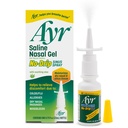 Ayr Saline Nasal Gel Geen druppel Sinus Spray met verzachtende Aloë Vera, 0,75 Fl Oz Spray Bottle, (verpakking van 1)