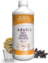 Begraven Treasure Adult Daily Immune Wellness, 16oz met Dose Cup, Vlierbes Echinacea VIT-C Zink, Paddenstoel Blend, Natuurlijke Immune Booster