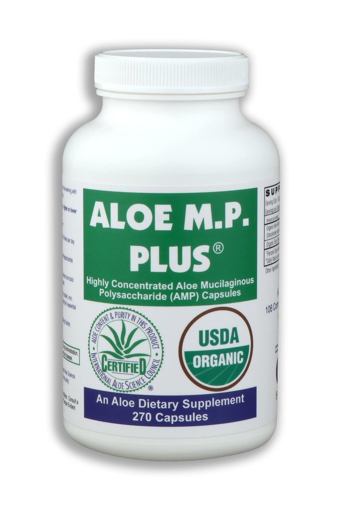 Capsules, USDA Biologische Aloë Vera Polysacchariden AMP Supplement voor spijsverterings- en immuungezondheid