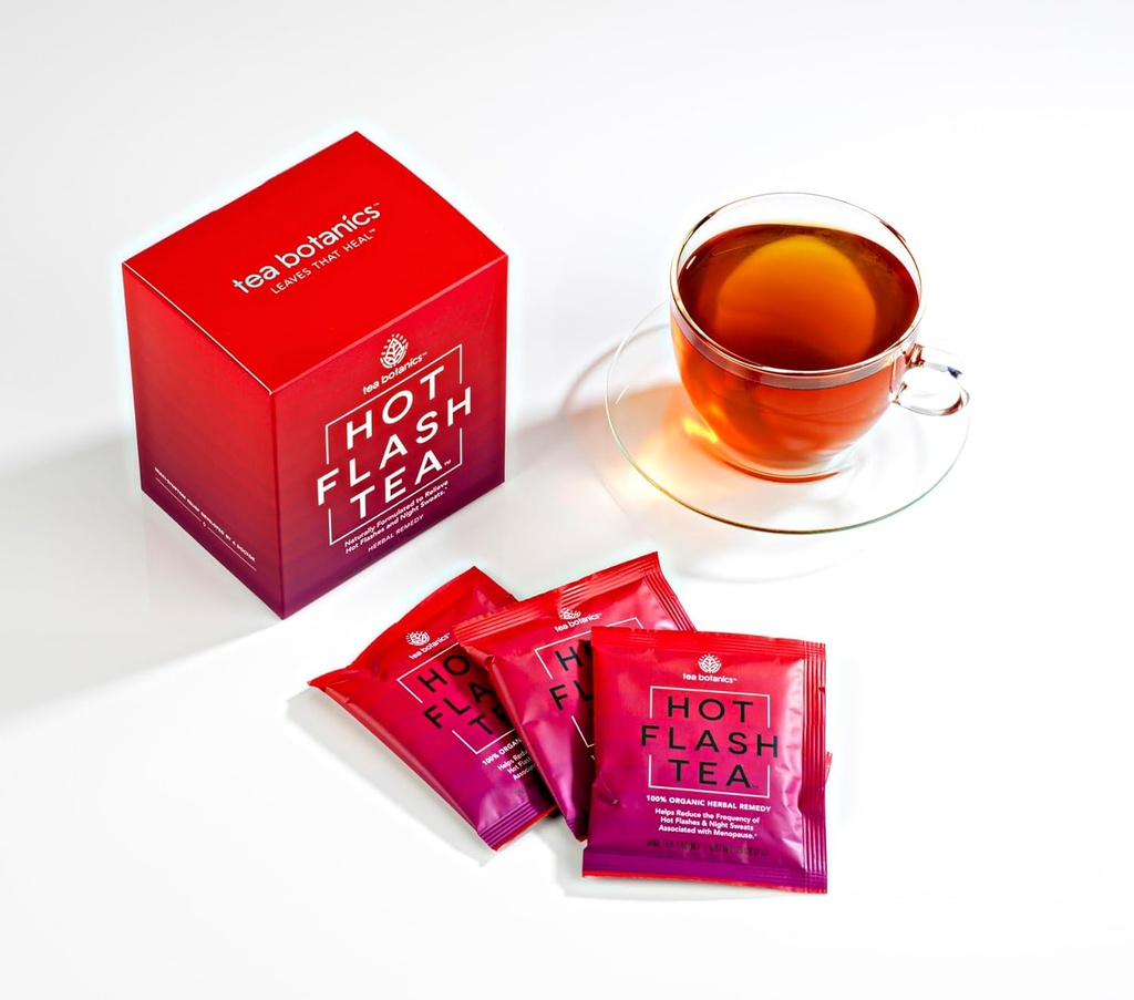 HOT Flash Thee Krachtige, biologische, verlichting voor HOT Flashes & Night Sweaters helpt ondersteuning Hormone balans tijdens de menopauze* (15 dagen aanbod)